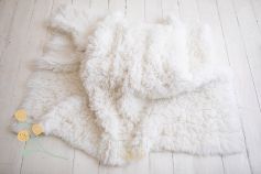 Flokati 100% wool - snow white EXCLUSIVE 2000gr 