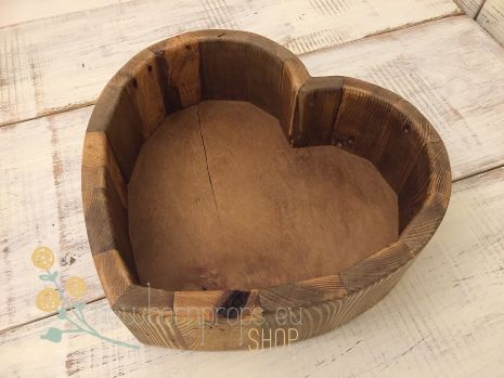 Heart bowl distressed look 