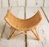 Arched rattan bench 