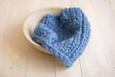 Thick wool blankets - blue