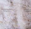 Flokati 100% wool natural colour 120x150 cm Exclusive 2000gr