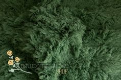 Authentic flokati rug 100% wool forest green - NEW 