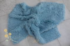Authentic flokati rug 100% wool laid back blue 