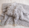 Flokati 100% wool - light grey 