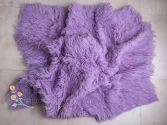 Flokati rugs 70x40 cm - pastel lavender 