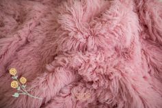 Flokati 60x50 cm - dusty pink