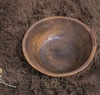 Resin bowl - antique replica - dark vintage 