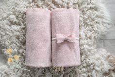 Powder pink knit wrap - super stretchy