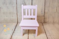 Little wooden chair - plain colour