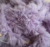 Authentic flokati rug 100% wool pastel lilac
