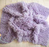 Authentic flokati rug 100% wool pastel lilac